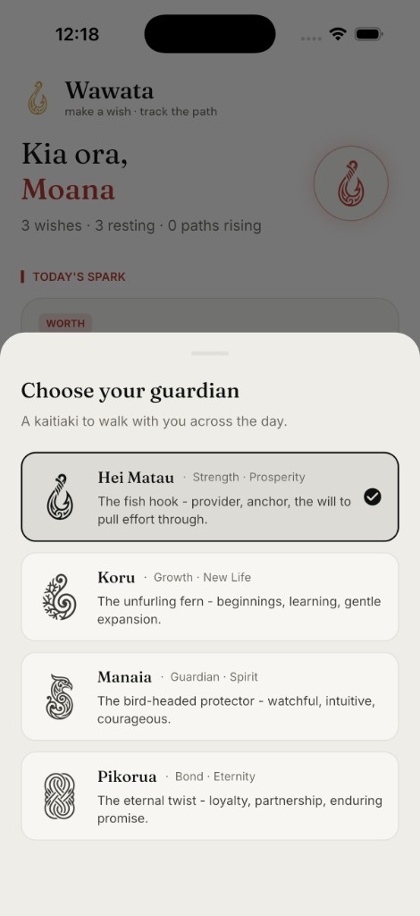 Wawata kaitiaki guardian picker